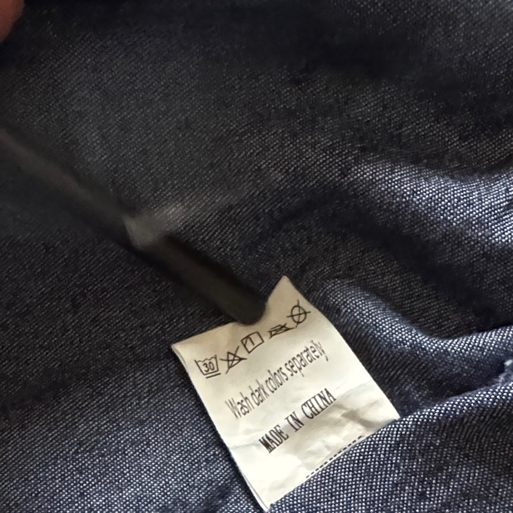 SHEIN Navy A-Line Button Skirt - Picture 3 of 4